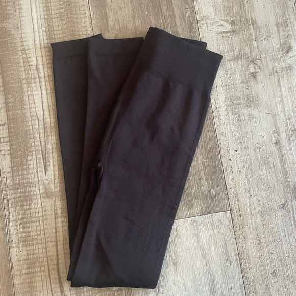 Women’s Brown Fleece Leggings - Picture 2 of 8